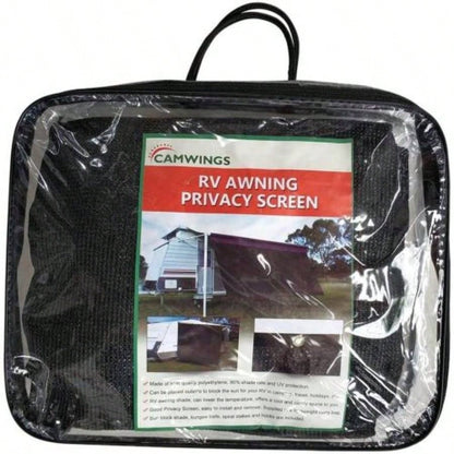 Origin RV Awning Privacy Side Sunblock Shade Drop, Black