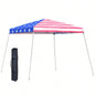 Outsunny Slant Leg Up Canopy Tent with American Roof and Carry Bag, Beach Canopy Instant Shelter, Height Adjustable, 10x10 Base/ 8x8 Top