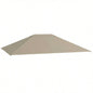 Outsunny 10x 13 Gazebo Canopy, Outdoor Gazebo Cover Top Roof with Vents and Drain Holes, TOP COVER ONLY Khaki