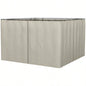 Outsunny 10x 10 Universal Gazebo Sidewall Set with Panels, Hooks and C - Rings Included Pergolas and Cabanas, Beige