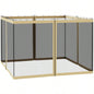 Outsunny 10x 10 Mesh Sidewall Netting Patio Gazebos and Canopy Tents with Zippers Sidewall Only Beige