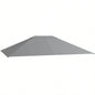 Outsunny 10x 13 Gazebo Canopy, Outdoor Gazebo Cover Top Roof with Vents and Drain Holes, TOP COVER ONLY Light Gray