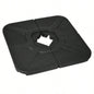 Outsunny 4 - Piece 175lb Cantilever Patio Base Weights Offset Hanging, HDPE or Sand Filled Weights Base Stand, Black