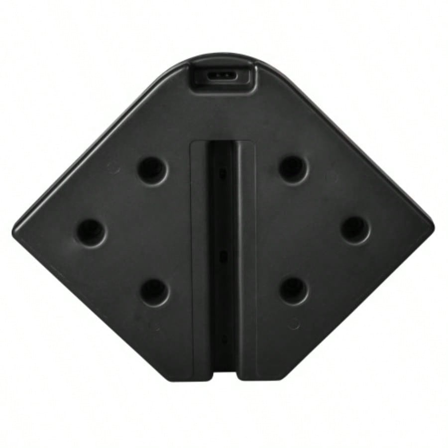 Outsunny 4 - Piece 175lb Cantilever Patio Base Weights Offset Hanging, HDPE or Sand Filled Weights Base Stand, Black