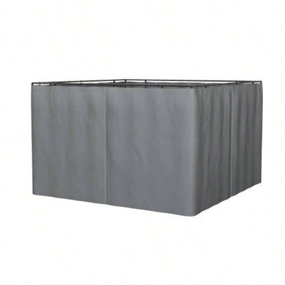 Outsunny 10x 12 Universal Gazebo Sidewall Set with Panels, Hooks and C - Rings Included Pergolas and Cabanas, Gray