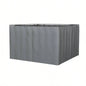 Outsunny 10x 12 Universal Gazebo Sidewall Set with Panels, Hooks and C - Rings Included Pergolas and Cabanas, Gray