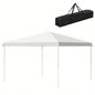 Outsunny 13x 13 Up Canopy Tent, Instant Shelter, Tents Parties, Height Adjustable, with Wheeled Carry Bag Outdoor, Garden, Patio, Parties, White