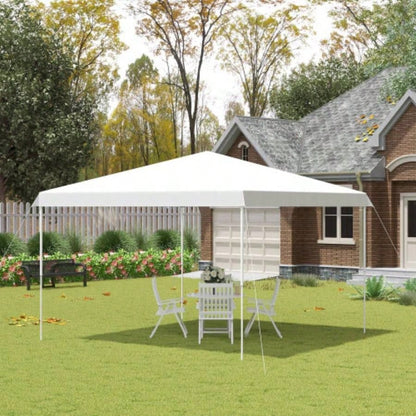Outsunny 13x 13 Up Canopy Tent, Instant Shelter, Tents Parties, Height Adjustable, with Wheeled Carry Bag Outdoor, Garden, Patio, Parties, White