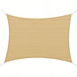 Outsunny 13x 20 Rectangle Shade Sail Canopy Outdoor Shade Sail Cloth Patio Deck Yard with D - Rings and Rope Included - Sand