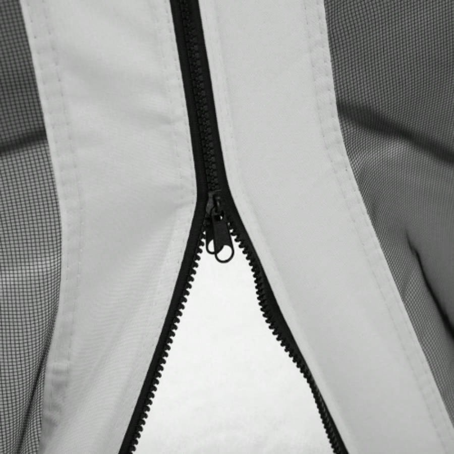 Outsunny 10x 12 Mesh Sidewall Netting Patio Gazebos and Canopy Tents with Zippers Sidewall Only White