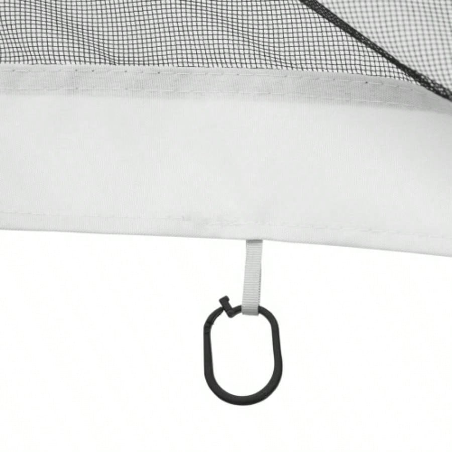 Outsunny 10x 12 Mesh Sidewall Netting Patio Gazebos and Canopy Tents with Zippers Sidewall Only White