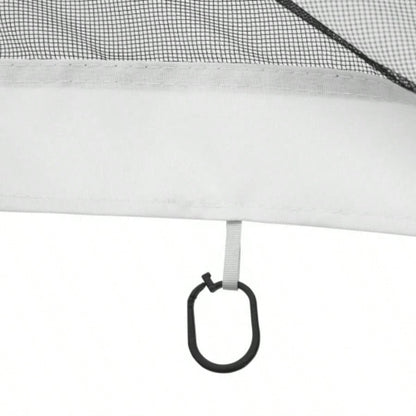 Outsunny 10x 12 Mesh Sidewall Netting Patio Gazebos and Canopy Tents with Zippers Sidewall Only White