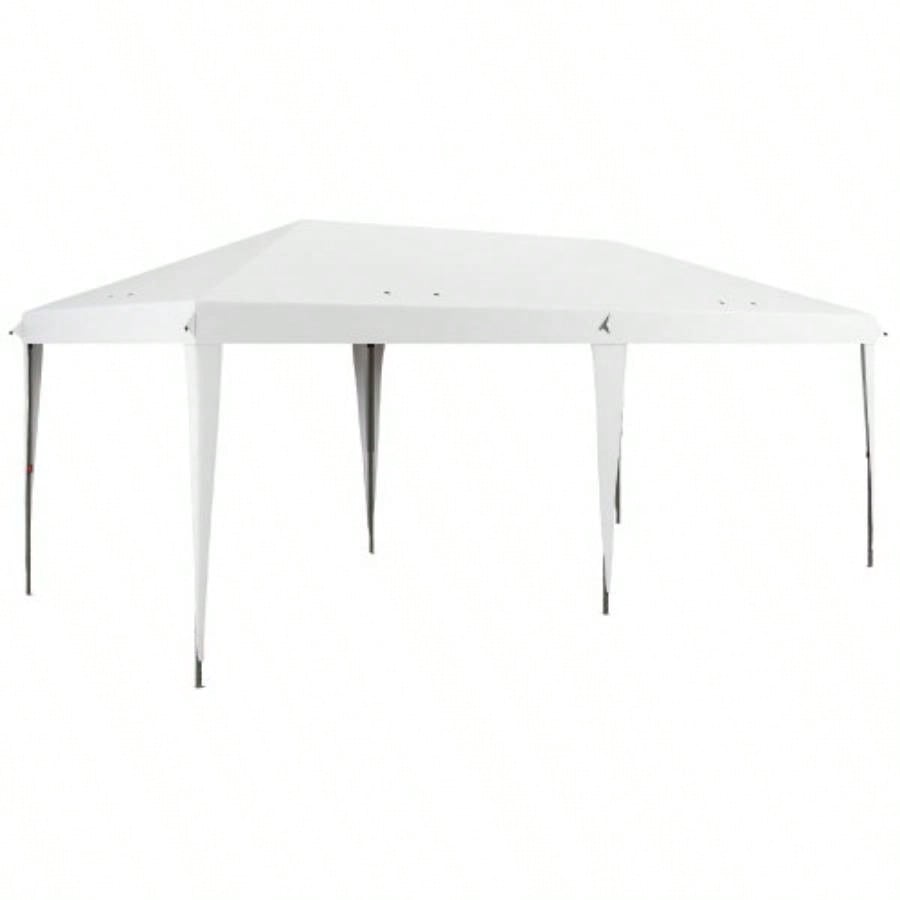 Outsunny 10x 19.2 Up Canopy Tent, Heavy Duty Tent Parties, Outdoor Instant Gazebo Shade Shelter with Carry Bag Catering, Events, Wedding, Backyard BBQ, White