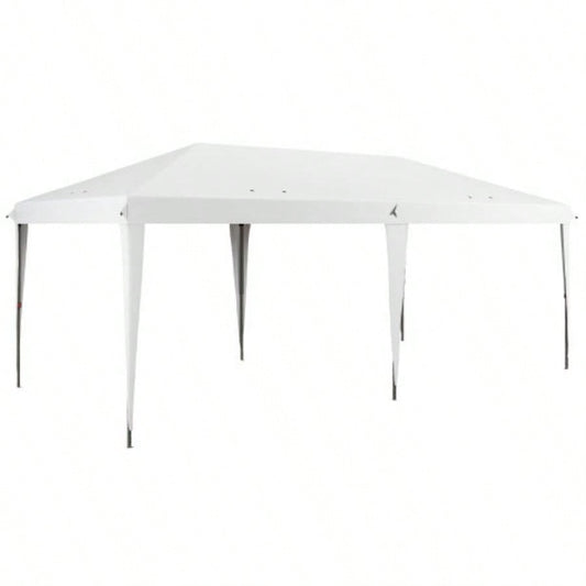 Outsunny 10x 19.2 Up Canopy Tent, Heavy Duty Tent Parties, Outdoor Instant Gazebo Shade Shelter with Carry Bag Catering, Events, Wedding, Backyard BBQ, White