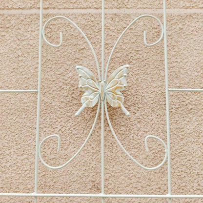 4 Pack Metal Garden Trellis 86. 19. Rustproof Trellis Climbing Plants Outdoor Flower Support White