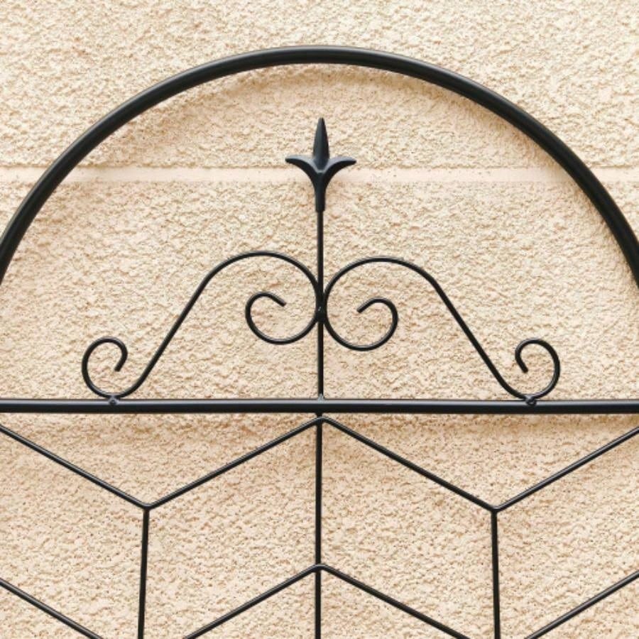 4 Pack Metal Garden Trellis 71x 19. Rustproof Trellis Climbing Plants Outdoor Flower Support Black