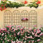 4 Pack Metal Garden Trellis 86. 19. Rustproof Trellis Climbing Plants Outdoor Flower Support Black