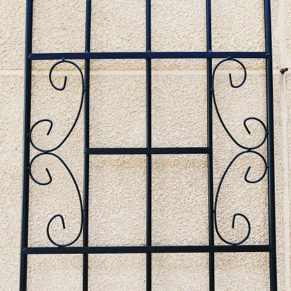 4 Pack Metal Garden Trellis 86. 19. Rustproof Trellis Climbing Plants Outdoor Flower Support Black