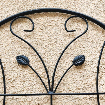 4 Pack Metal Garden Trellis 86. 19. Rustproof Trellis Climbing Plants Outdoor Flower Support Black