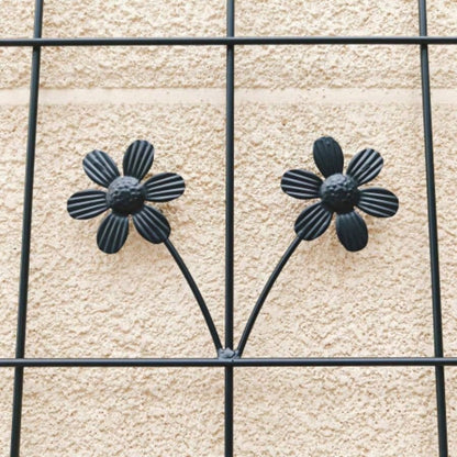 4 Pack Metal Garden Trellis 86. 19. Rustproof Trellis Climbing Plants Outdoor Flower Support Black
