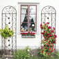 4 Pack Metal Garden Trellis 86. 19. Rustproof Trellis Climbing Plants Outdoor Flower Support Brown