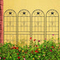 4 Pack Metal Garden Trellis 86. 19. Rustproof Trellis Climbing Plants Outdoor Flower Support Black