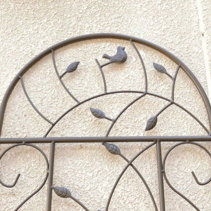 4 Pack Metal Garden Trellis 86. 19. Rustproof Trellis Climbing Plants Outdoor Flower Support Brown