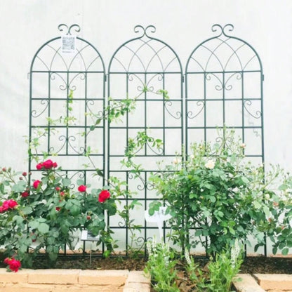4 Pack Metal Garden Trellis 71x 19. Rustproof Trellis Climbing Plants Outdoor Flower Support White