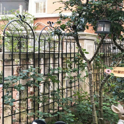 4 Pack Metal Garden Trellis 71x 19. Rustproof Trellis Climbing Plants Outdoor Flower Support Black