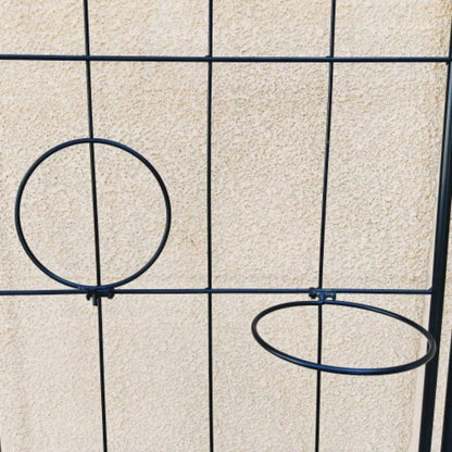 4 Pack Metal Garden Trellis 78. 19. Rustproof Trellis Climbing Plants Outdoor Flower Support Black