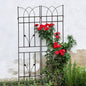 4 Pack Metal Garden Trellis 71x 17. Rustproof Trellis Climbing Plants Outdoor Flower Support Brown