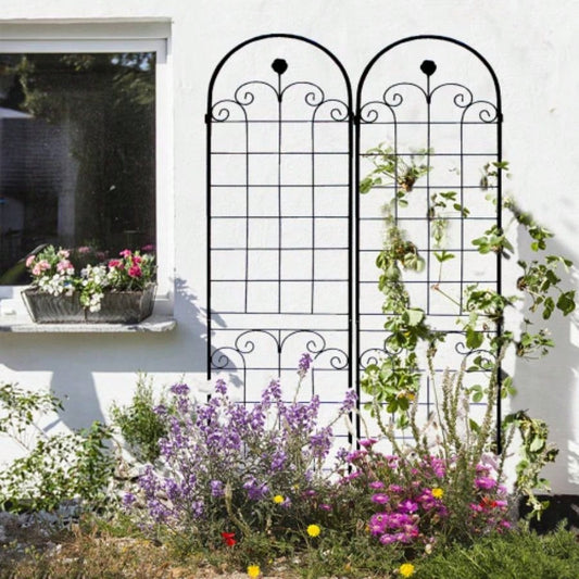 4 Pack Metal Garden Trellis Climbing Plants Outdoor 86. 19. Rustproof Plant Support Trellis Netting Trellis Black
