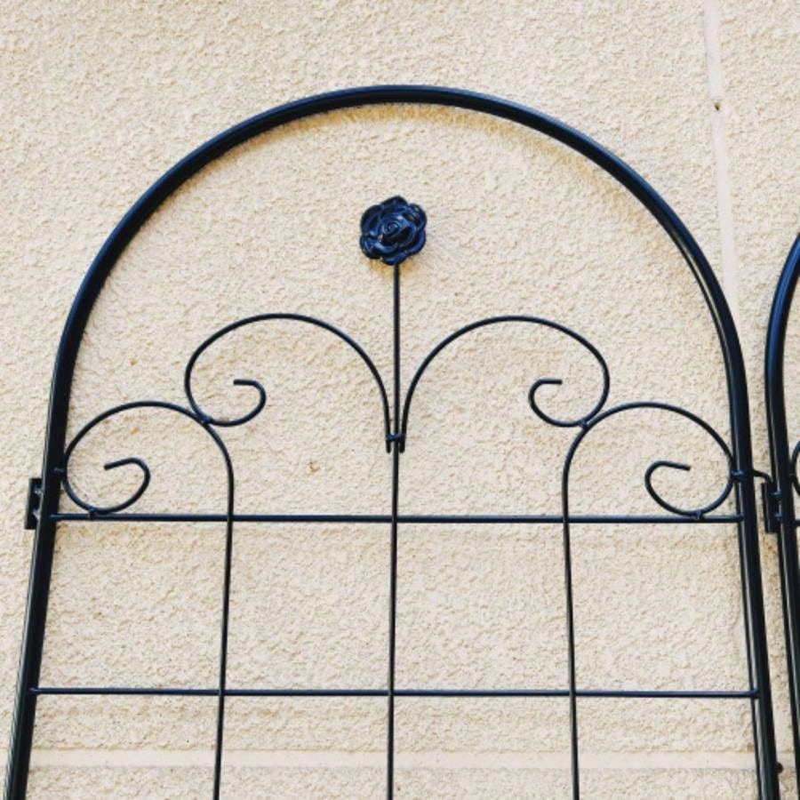 4 Pack Metal Garden Trellis Climbing Plants Outdoor 86. 19. Rustproof Plant Support Trellis Netting Trellis Black