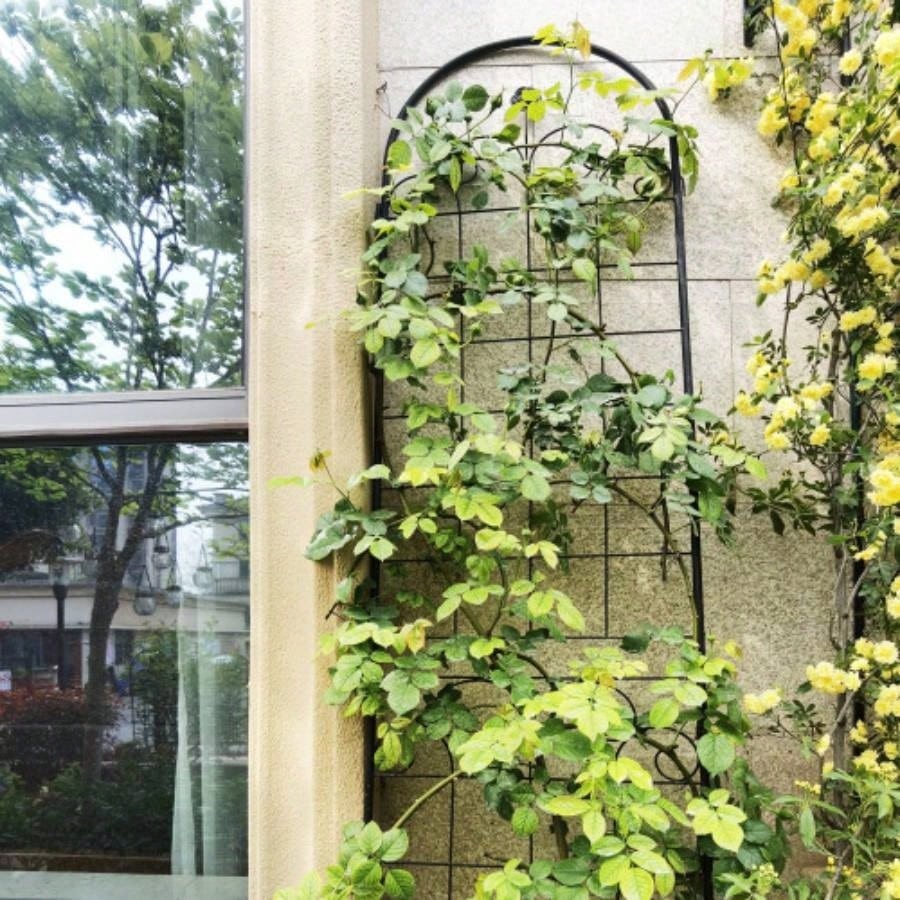4 Pack Metal Garden Trellis Climbing Plants Outdoor 86. 19. Rustproof Plant Support Trellis Netting Trellis Black