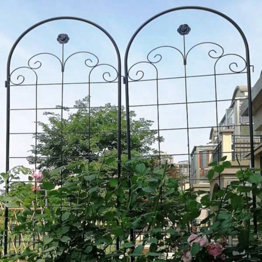 4 Pack Metal Garden Trellis Climbing Plants Outdoor 86. 19. Rustproof Plant Support Trellis Netting Trellis Black