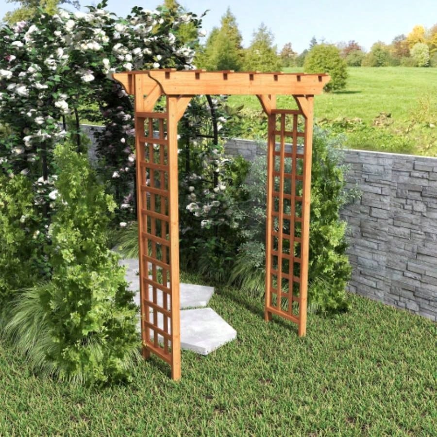 Wooden Arbor, Wedding Arch Ceremony, Wood Trellis Plant Climbing, Decor Pergola Garden Backyard