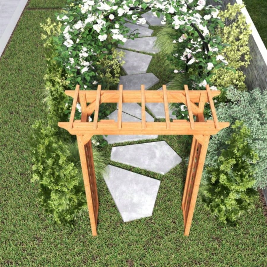 Wooden Arbor, Wedding Arch Ceremony, Wood Trellis Plant Climbing, Decor Pergola Garden Backyard