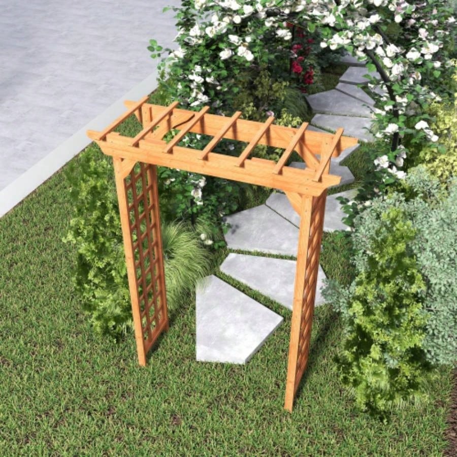 Wooden Arbor, Wedding Arch Ceremony, Wood Trellis Plant Climbing, Decor Pergola Garden Backyard