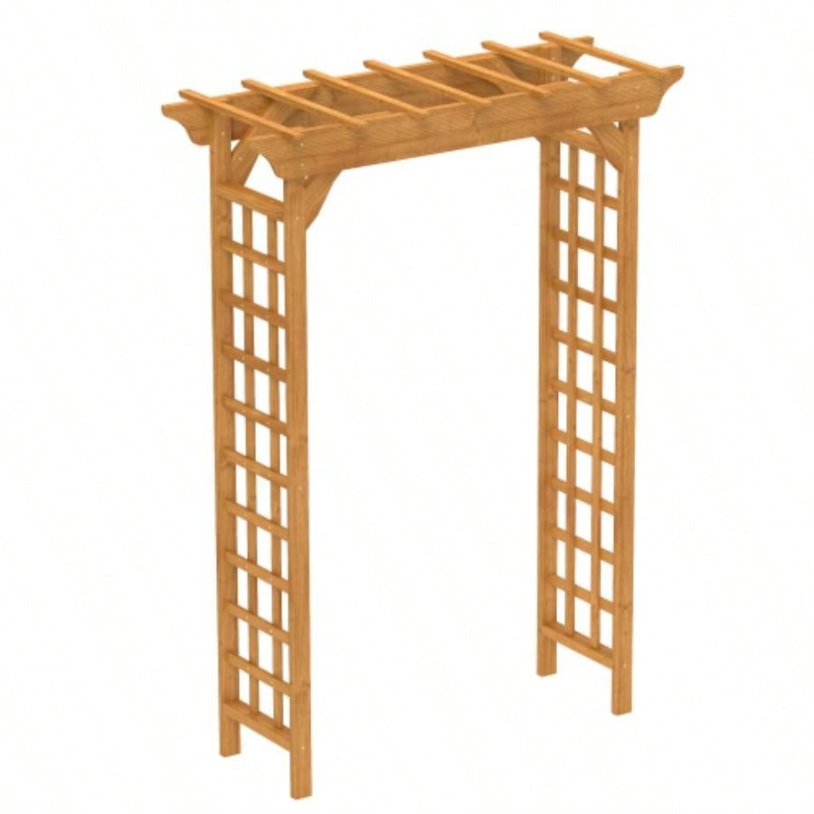 Wooden Arbor, Wedding Arch Ceremony, Wood Trellis Plant Climbing, Decor Pergola Garden Backyard