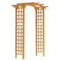 Outsunny 90in Wood Garden Arbor Arch with Trellis Wall Climbing Hanging Plants, Decor Party, Weddings, Birthdays Backyards