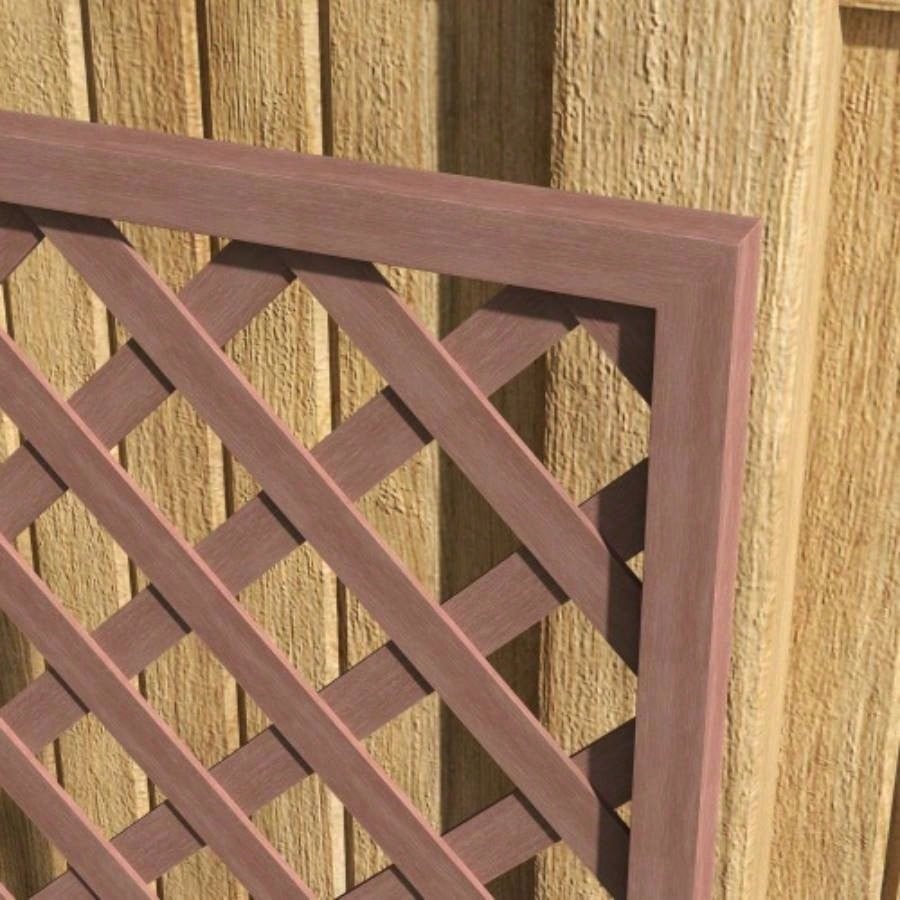 Outsunny Raised Garden Bed with Trellis Lattice, Wood Planter Box with Self Draining, Freestanding Trellis Planter Climbing Plants, Vines, Flowers, 29.5x 13.25x 53.25 Light Brown