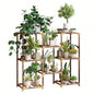 Plant Stand Indoor, Outdoor Wood Plant Stands Multiple Plants, Plant Shelf Ladder Table Plant Pot Stand Living Room, Patio, Balcony, Plant Gardening