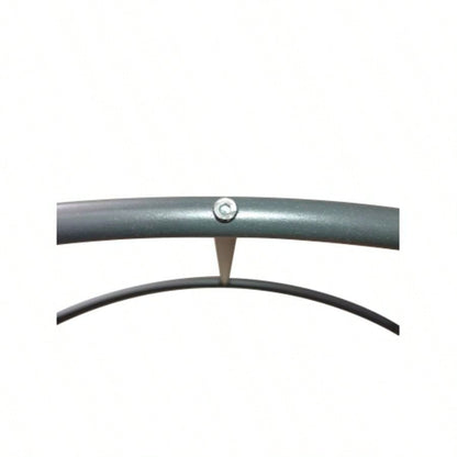 Metal Garden Arch with black powder coated 3.6ft Lengthx 1.47ft Widthx. 5ft Height Climbing Plants Support Arch Outdoor Black Garden Arbors