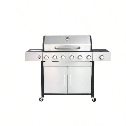 6 - Propane Gas Grill With Side