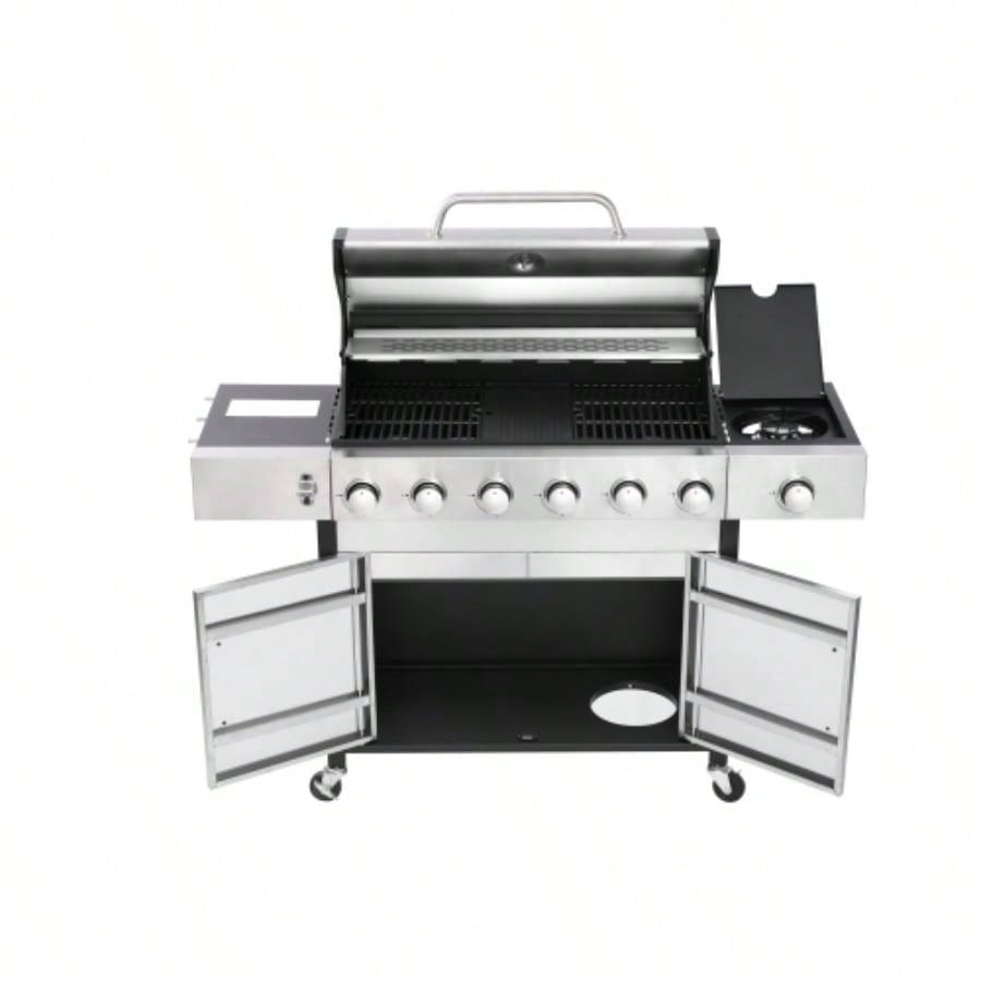 6 - Propane Gas Grill With Side