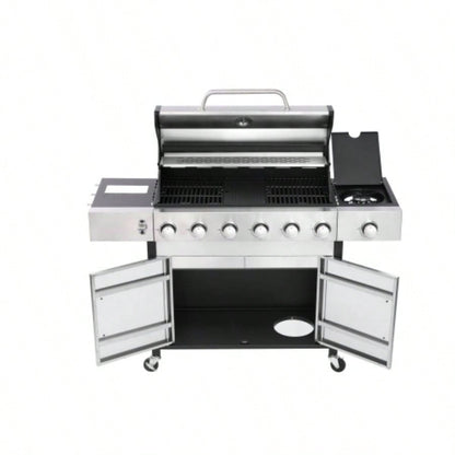 6 - Propane Gas Grill With Side