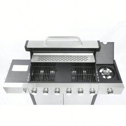 6 - Propane Gas Grill With Side