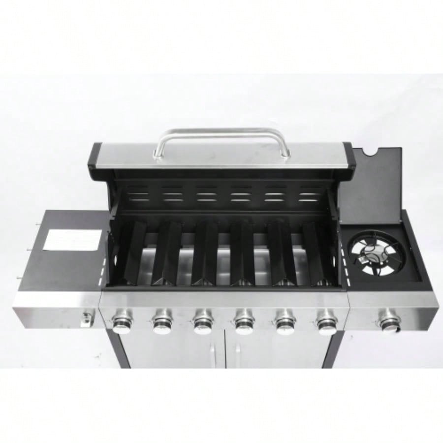 6 - Propane Gas Grill With Side