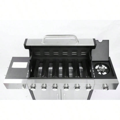6 - Propane Gas Grill With Side