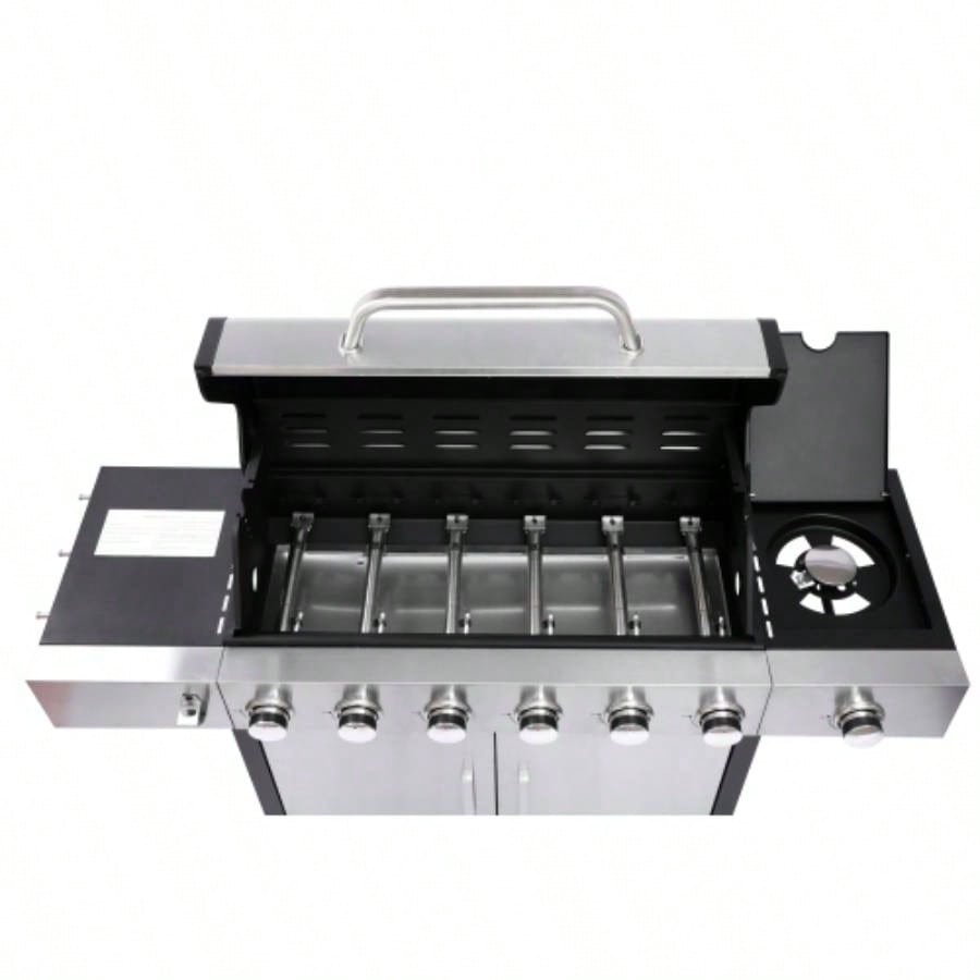 6 - Propane Gas Grill With Side